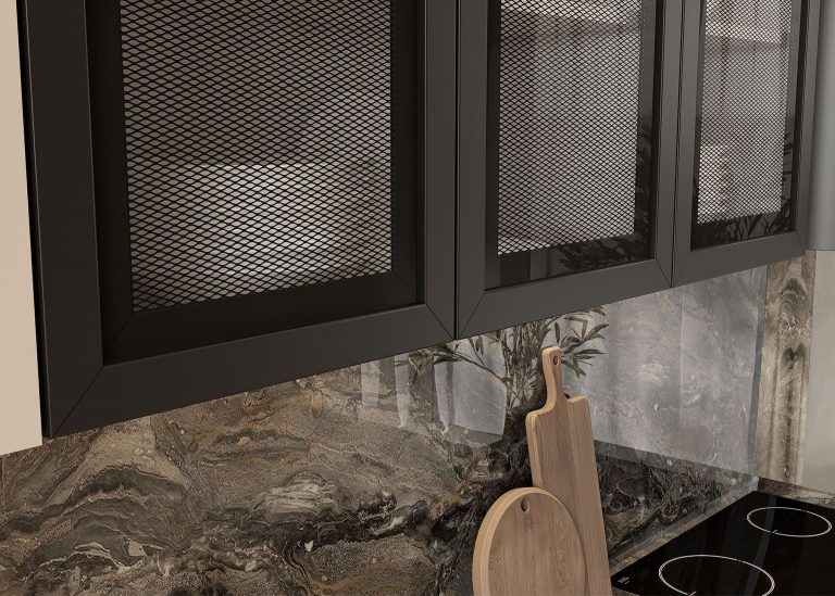 Модульная кухня Модерн New МДФ Меланж Бежевая SV-Мебель