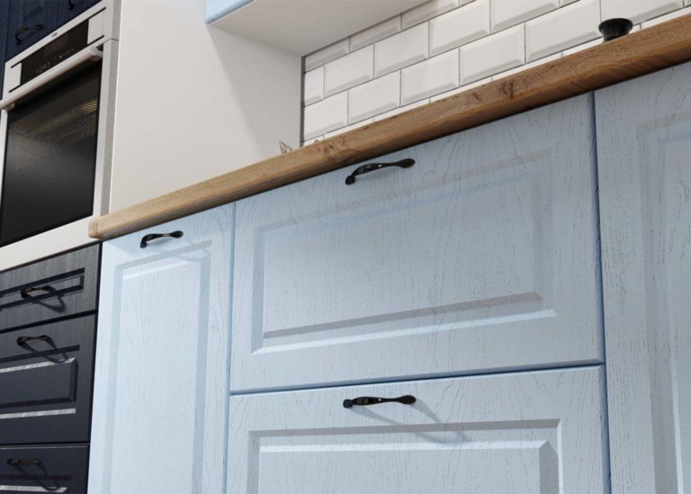 Кухня Грейвуд Шато Индиго / Деним голубой фасад SV-Мебель