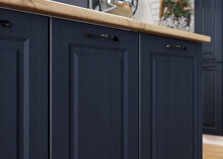 Кухня Грейвуд Шато Индиго / Деним голубой фасад SV-Мебель