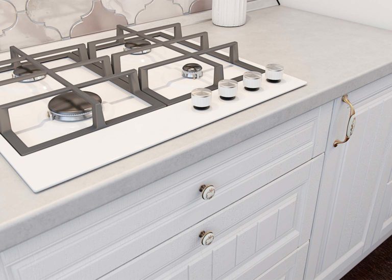 Кухня Прованс Белый текстурный фасад SV-Мебель