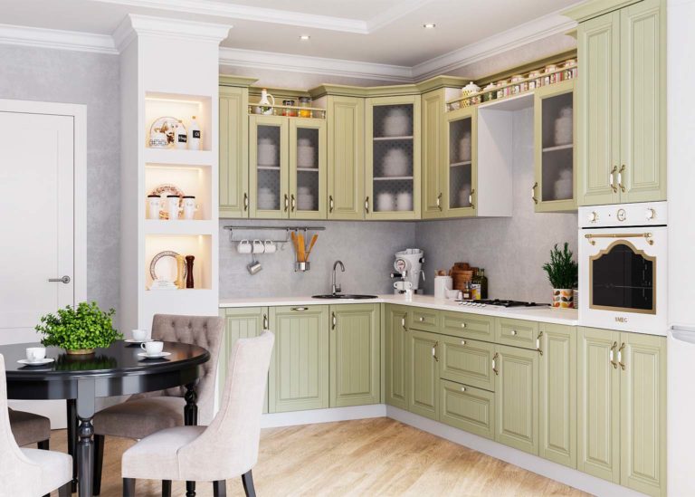 Кухня Прованс Фисташковый структурный SV-Мебель