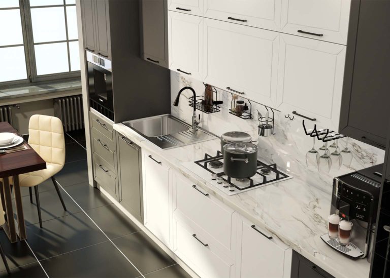 Кухня Вектор Графит / Бланж SV-Мебель