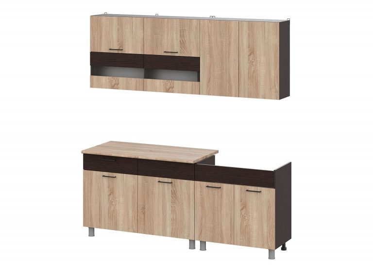 Кухня Босфор 2 м Венге Дуб Сонома SV-Мебель