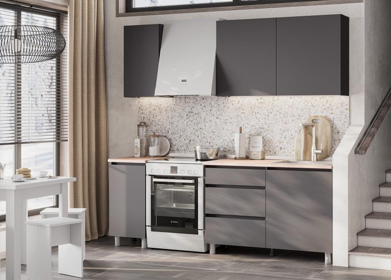 Кухня «Денвер» 1.6 м Графит SV-Мебель