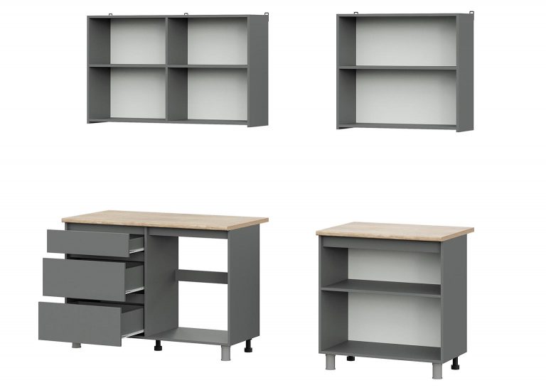 Кухня «Денвер» 2 м Графит SV-Мебель