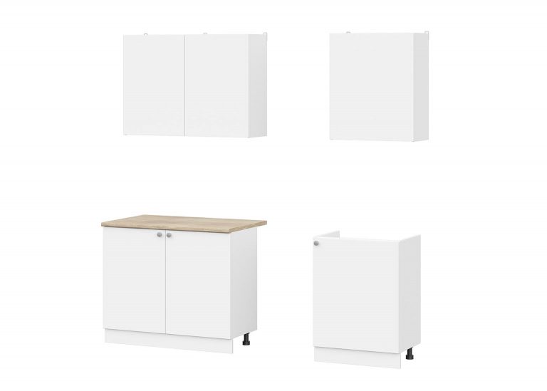 Кухня «КГ 6» Белая 1600 мм