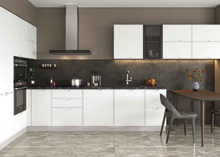 Модульная Кухня Арка МДФ Штукатурка белая ДСВ Парк Мебели