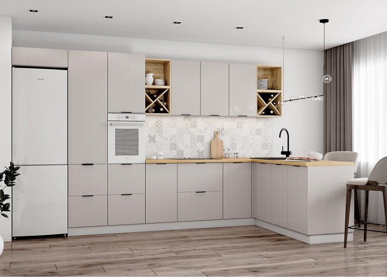 Модульная Кухня Фенис МДФ 3Д Тирамису ДСВ Парк Мебели