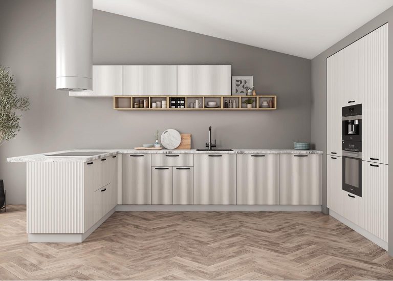 Модульная Кухня Фенис МДФ 3Д Жемчуг ДСВ Парк Мебели