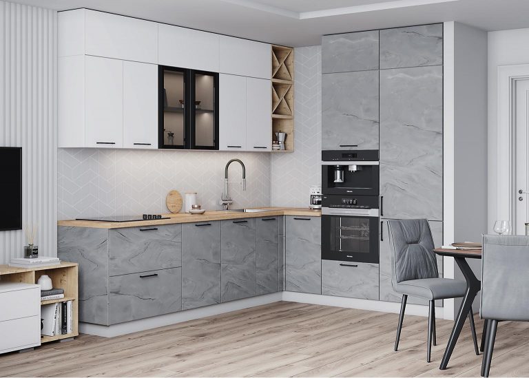 Модульная Кухня Фенис МДФ Арт металл ДСВ Парк Мебели