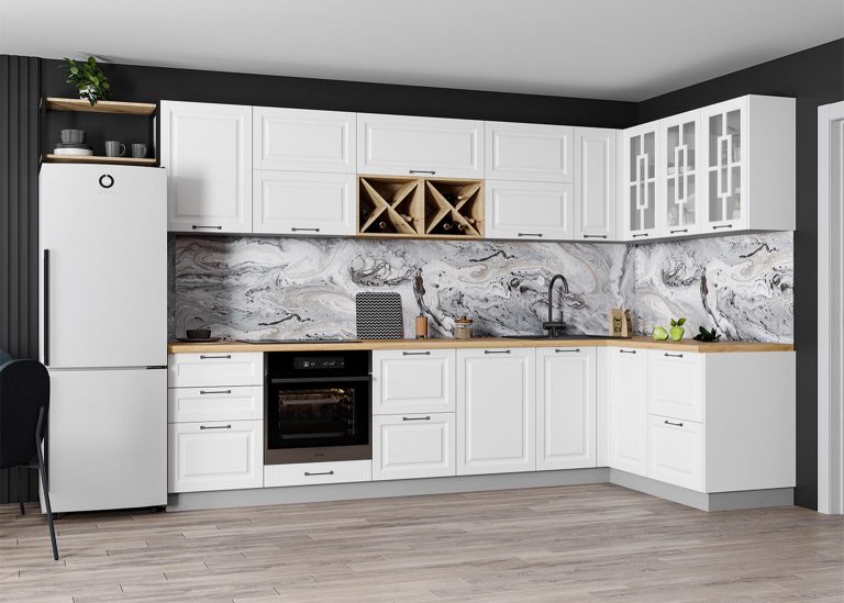 Модульная Кухня Гарда МДФ Белый эмалит ДСВ Парк Мебели