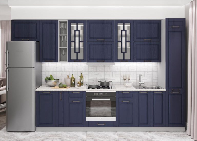 Модульная Кухня Гарда МДФ Индиго ДСВ Парк Мебели