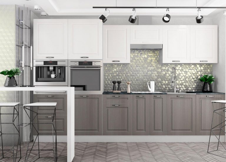 Модульная Кухня Капри МДФ Липа пепел белая ДСВ Парк Мебели