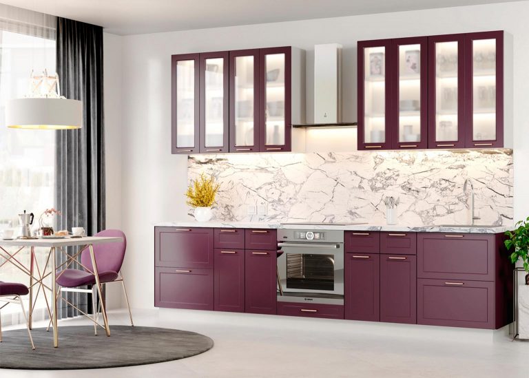 Модульная Кухня Квадро МДФ Виноград ДСВ Парк Мебели