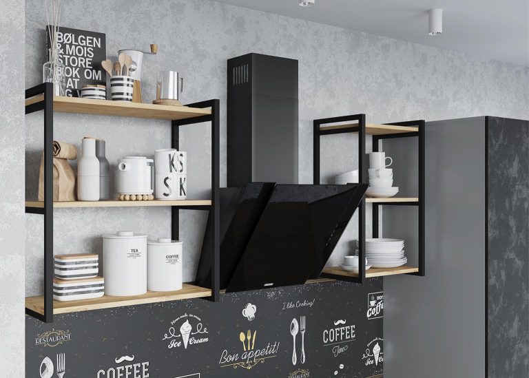 Модульная Кухня Лофт МДФ Бетон тёмный ДСВ Парк Мебели