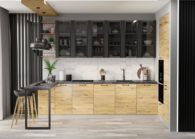 Модульная Кухня Лофт МДФ Дуб майский ДСВ Парк Мебели