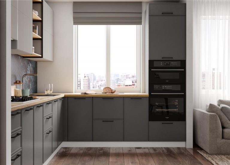 Модульная Кухня Марта МДФ Графит скин ДСВ Парк Мебели