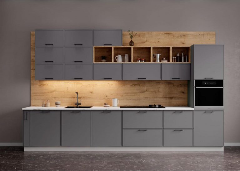 Модульная Кухня Марта МДФ Графит скин ДСВ Парк Мебели