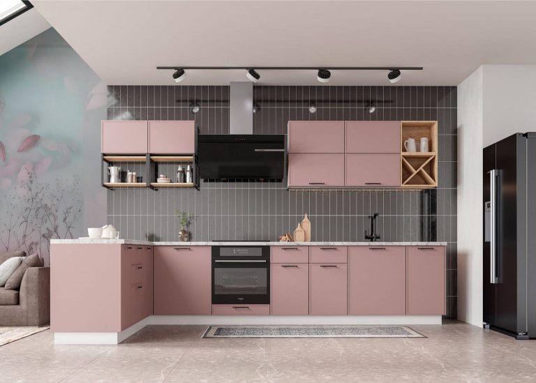 Модульная Кухня Марта МДФ Пудра скин ДСВ Парк Мебели