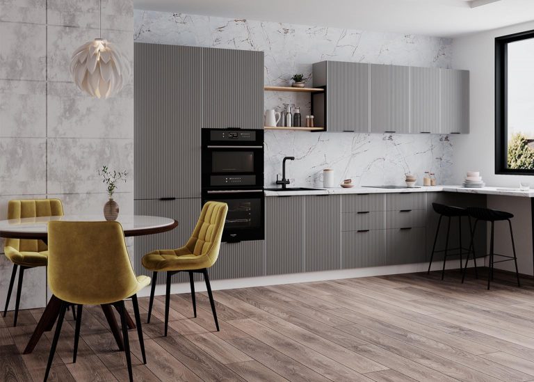 Модульная Кухня Мелисса МДФ Графит скин ДСВ Парк Мебели