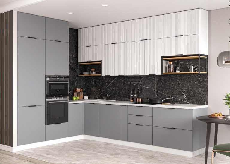 Модульная Кухня Монца МДФ Белый софт ДСВ Парк Мебели