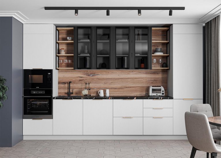 Модульная Кухня Монца МДФ Белый софт ДСВ Парк Мебели