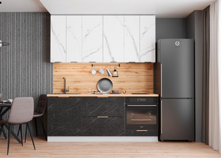 Модульная Кухня Монца МДФ Гранит Оникс Мрамор Арктик ДСВ Парк Мебели