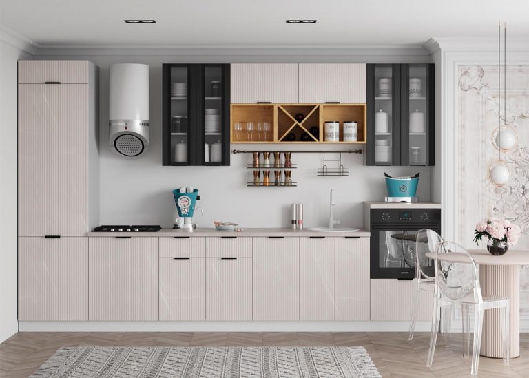 Модульная Кухня Монца МДФ Кварц бежевый ДСВ Парк Мебели