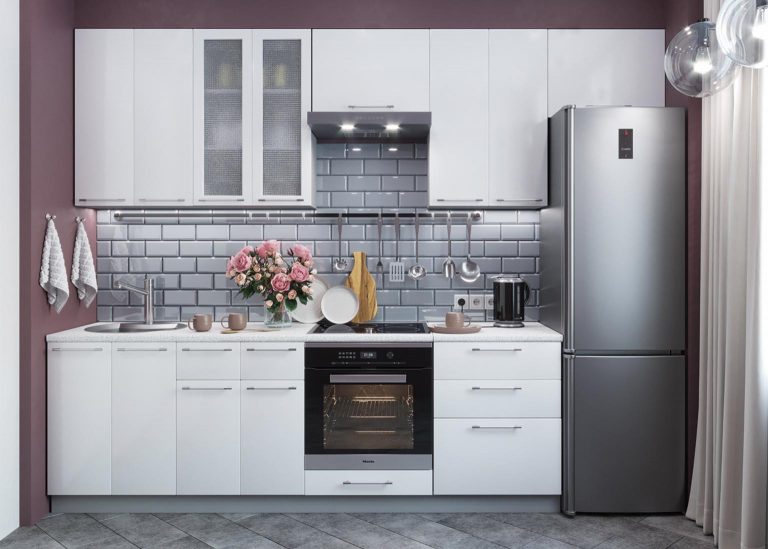 Модульная Кухня Оливия МДФ Белая ДСВ Парк Мебели