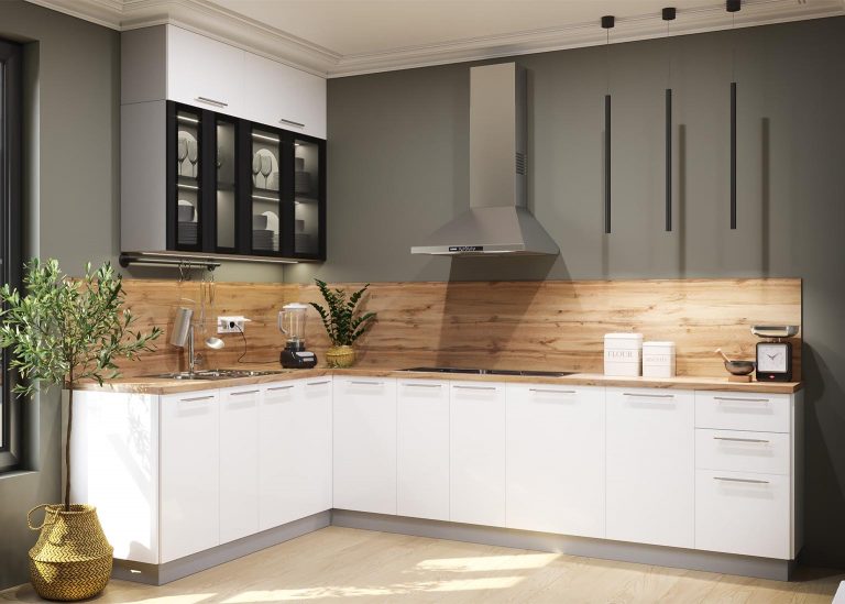 Модульная Кухня Оливия МДФ Белая ДСВ Парк Мебели