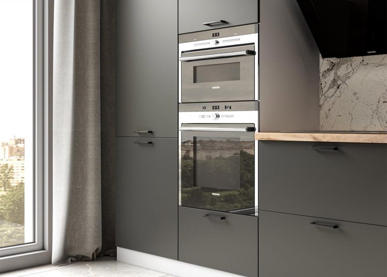 Модульная Кухня Ройс МДФ Графит софт ДСВ Парк Мебели