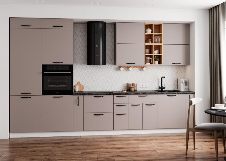 Модульная Кухня Ройс МДФ Грей софт ДСВ Парк Мебели