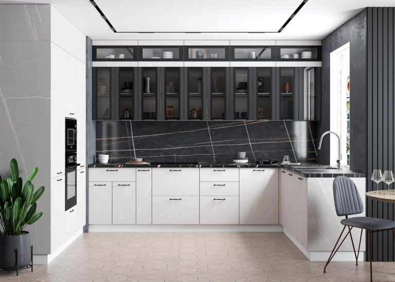 Модульная Кухня Ройс МДФ Кварц бежевый ДСВ Парк Мебели