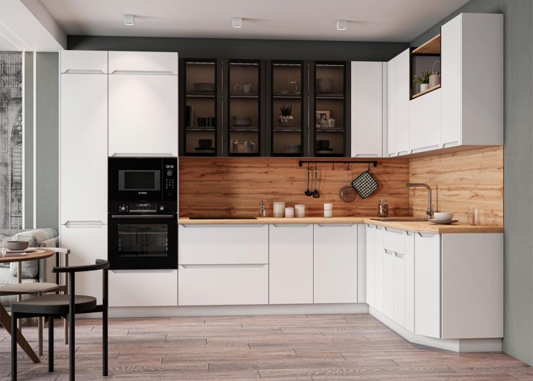 Модульная Кухня Тренто МДФ Белый эмалит ДСВ Парк Мебели