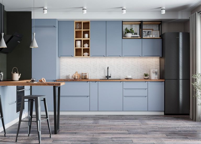 Модульная Кухня Тренто МДФ Лунный свет ДСВ Парк Мебели — кухни на заказ